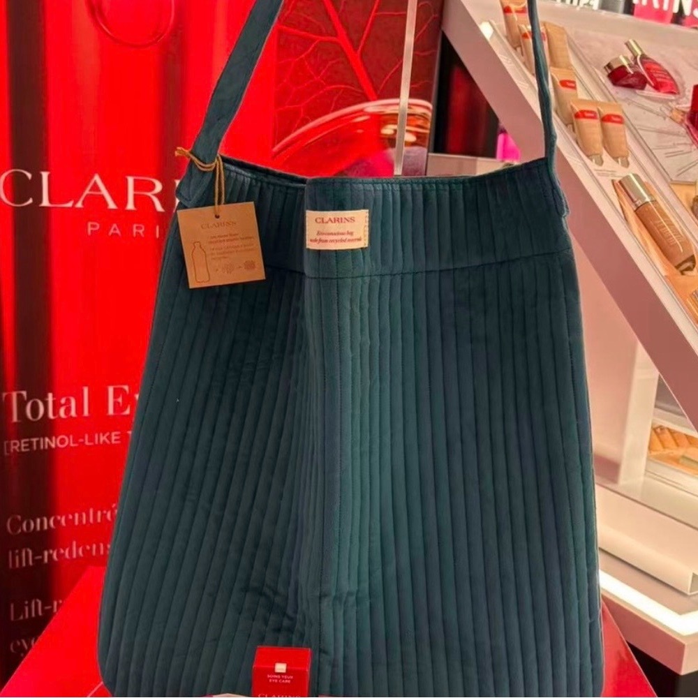 Clarins skin care tote bag